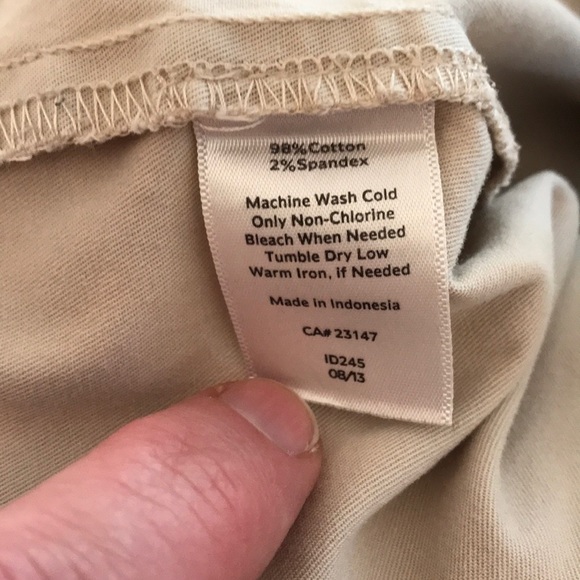 TALBOTS Cropped Chinos SIZE 12P - Picture 6 of 6